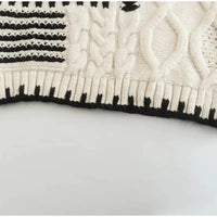 Brenda - Strickpullover mit Kontrastabschluss