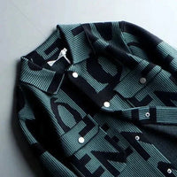 Veste en tricot vintage Azure