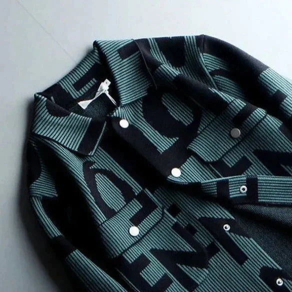 Veste en tricot vintage Azure
