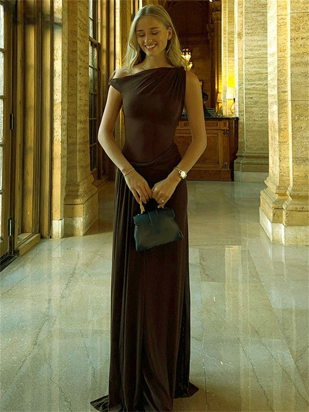 Elena - Robe longue en maille