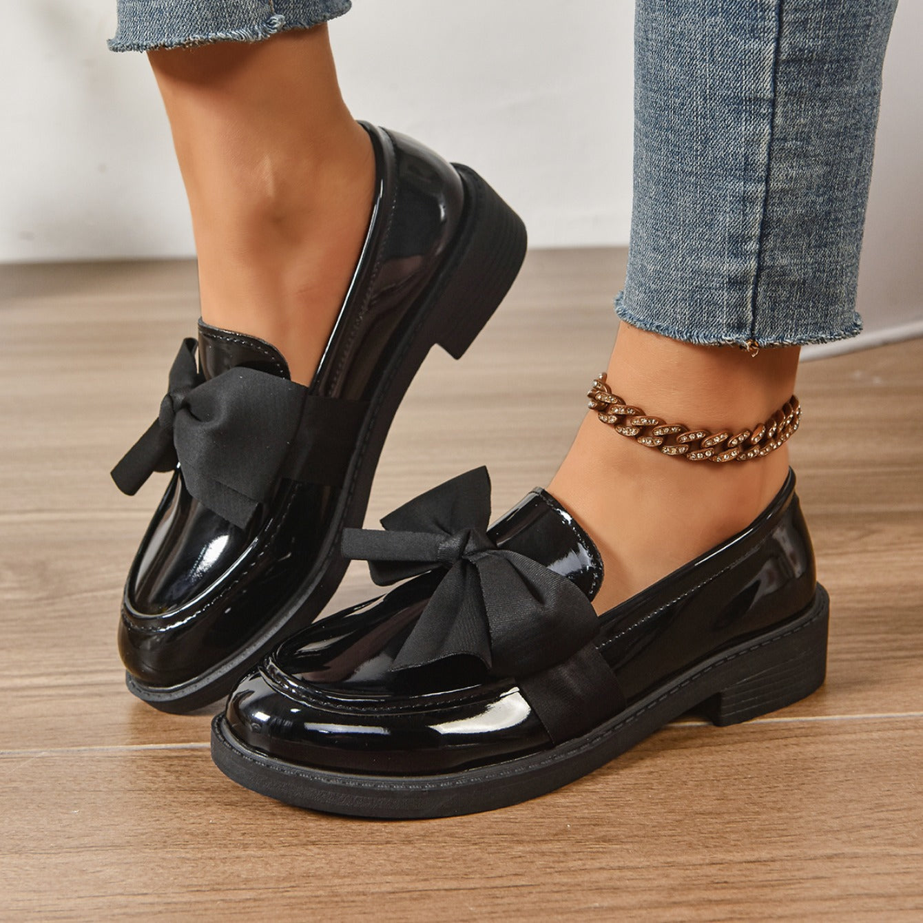 Lässige Damen Slipper mit Schleife vorne - Camila