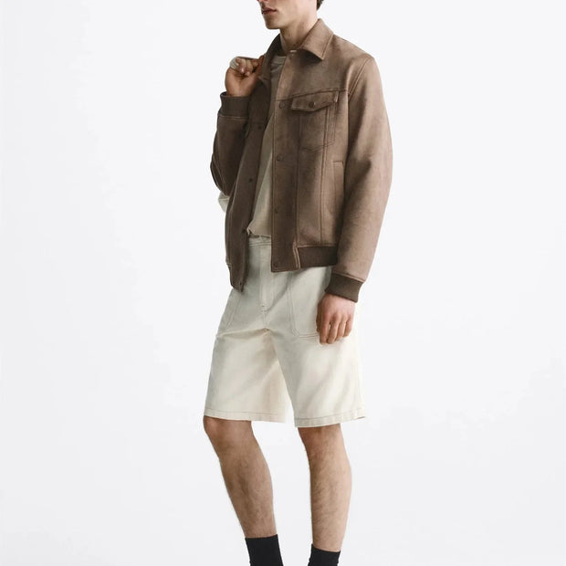 Veste effet daim pour homme - Marceau