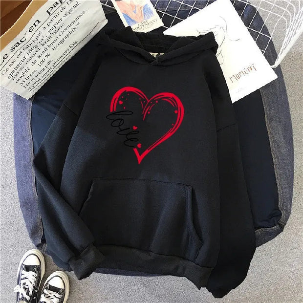 Pull à capuche ample à manches longues pour femmes