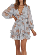 Sylvie - Bedrucktes Kleid aus Chiffon simply