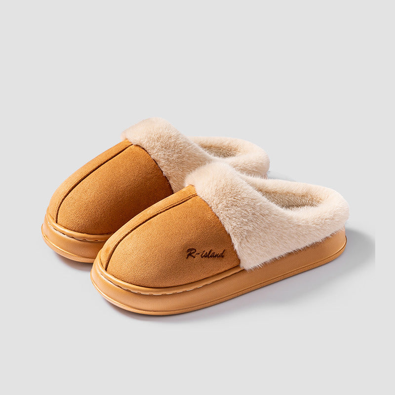 Chaussons unisexes à effet velours - Eralun