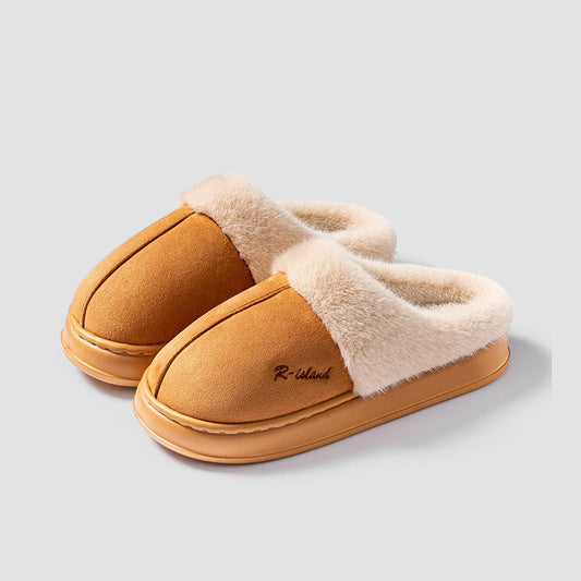 Chaussons unisexes à effet velours - Eralun