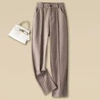 Damen Wollhose mit hoher Taille - Selvia