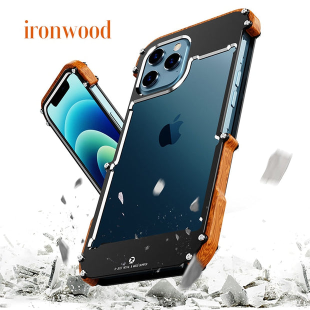 Étui pour iPhone avec finition en bois