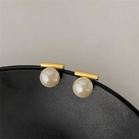 Boucles d'oreilles barrettes nacrées