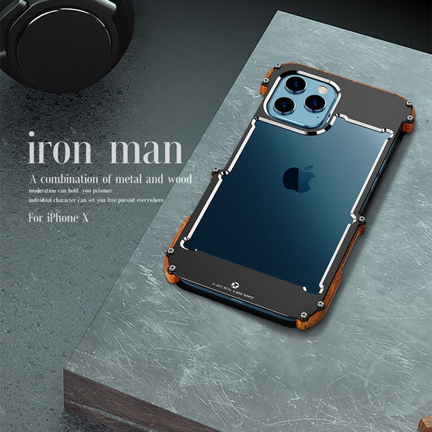 Étui pour iPhone avec finition en bois