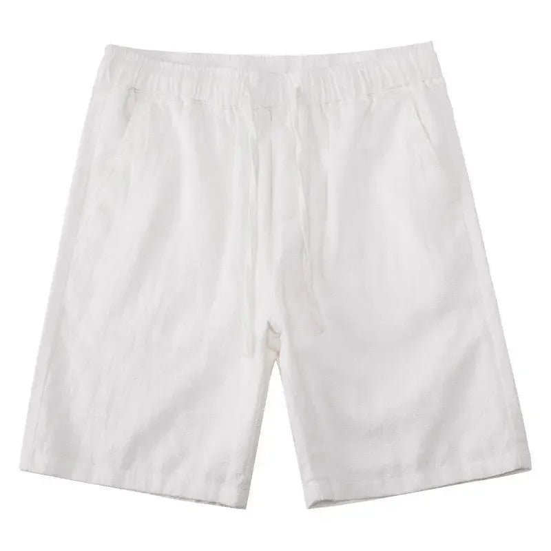 Shorts aus Baumwolle und Leinen für Herren - Neroli