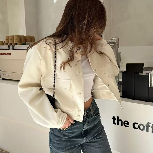 Blouson Bombardier à Manches pour Femme