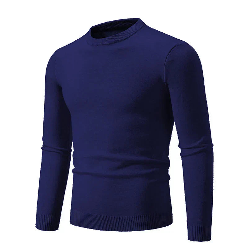 Herrenstrickpullover mit langen Ärmeln und Rundhalsausschnitt - Odrin