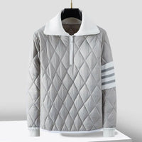 Sweat-shirt zippé matelassé pour hommes - Adam