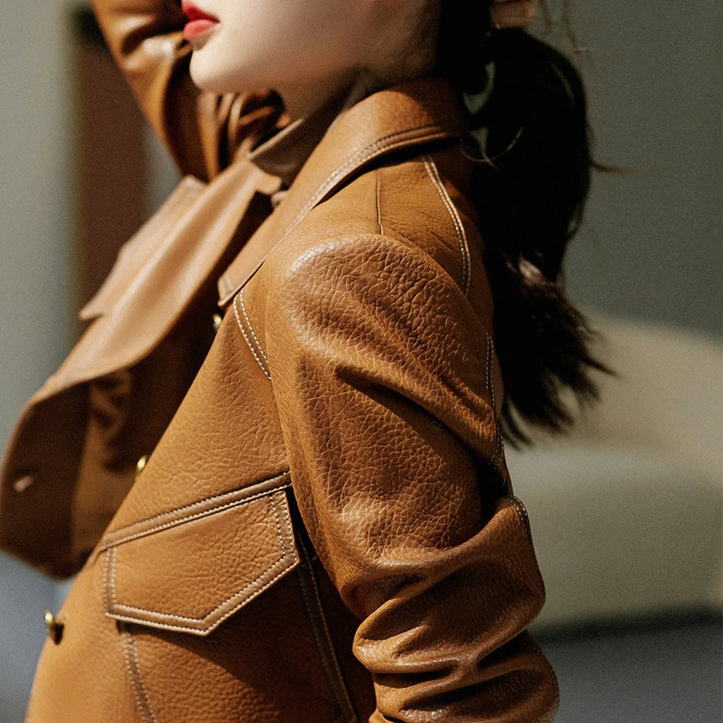 Elegante Lederjacke - Silvana