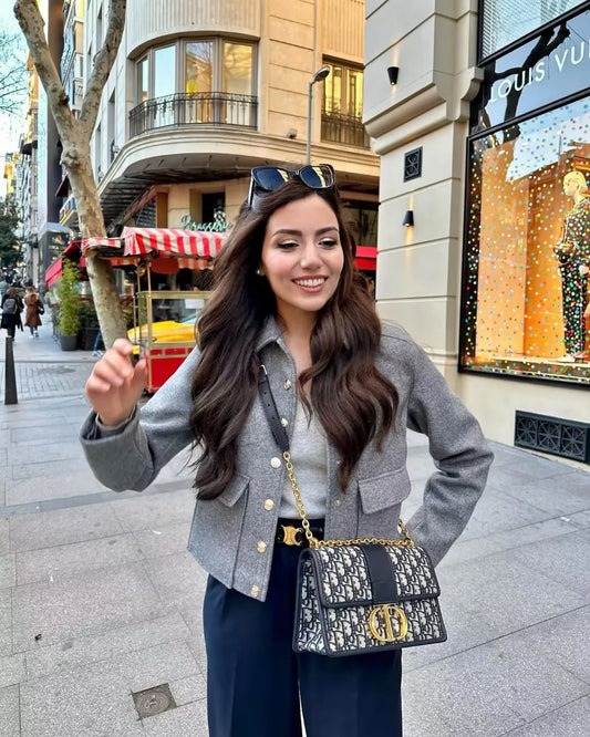 Veste Chic à Simple Boutonnage pour Femme