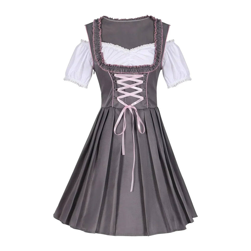 Oktoberfest Kurzes Damen Dirndl Kleid - Lorelei