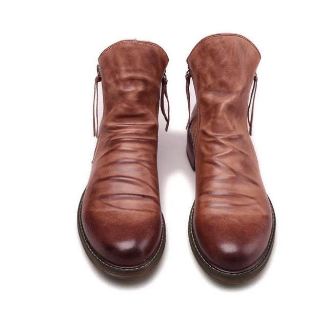 Bottes Chelsea élégantes en cuir véritable pour hommes