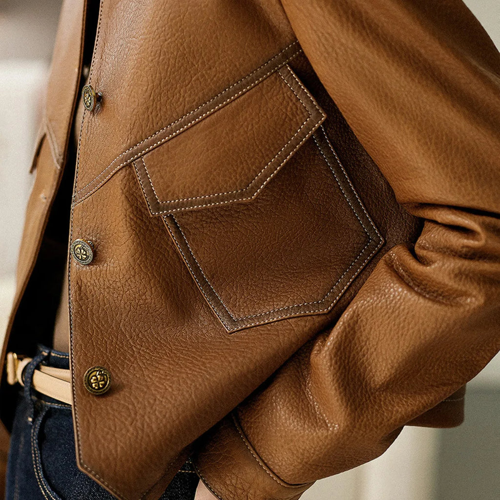 Elegante Lederjacke - Silvana