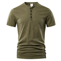 T-shirt Henley pour homme - décontracté et classique