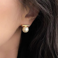 Boucles d'oreilles barrettes nacrées