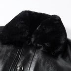 Vegane Lederjacke mit Kragen - Liam