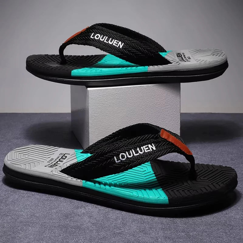 Herren-Sandalen mit strukturierter Sohle und Riemen - Peter