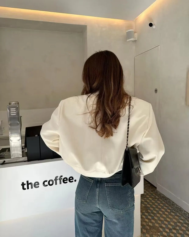 Blouson Bombardier à Manches pour Femme
