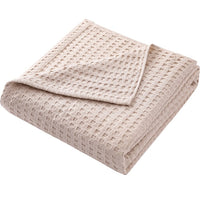 Waffly - Couverture été fine en coton gaufré