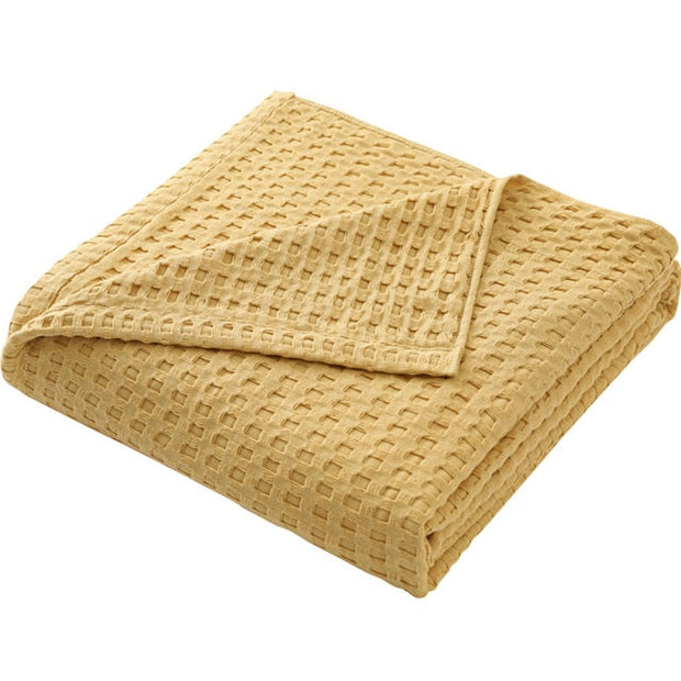 Waffly - Couverture été fine en coton gaufré