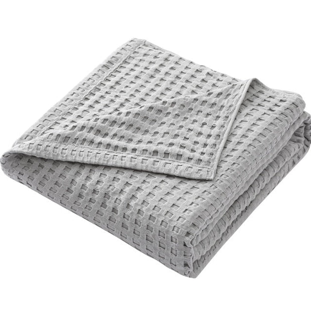 Waffly - Couverture été fine en coton gaufré