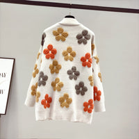 Cardigan à fleurs rayonnantes