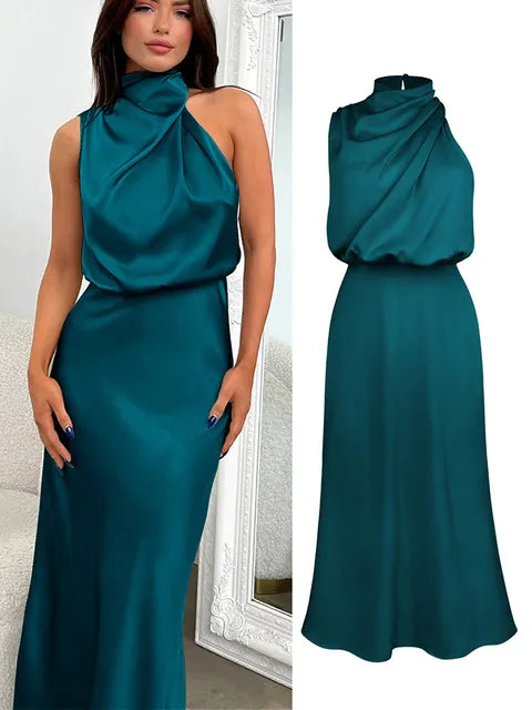 Elise - Elegant satin dress