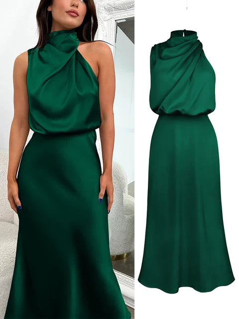 Elise - Elegant satin dress