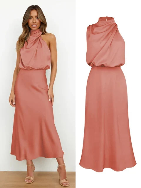 Elise - Elegant satin dress