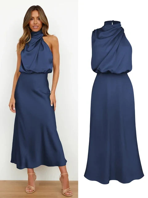 Elise - Elegant satin dress