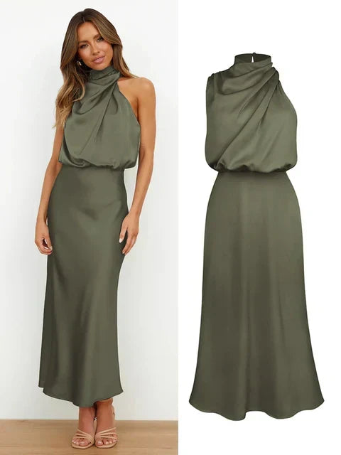 Elise - Elegant satin dress