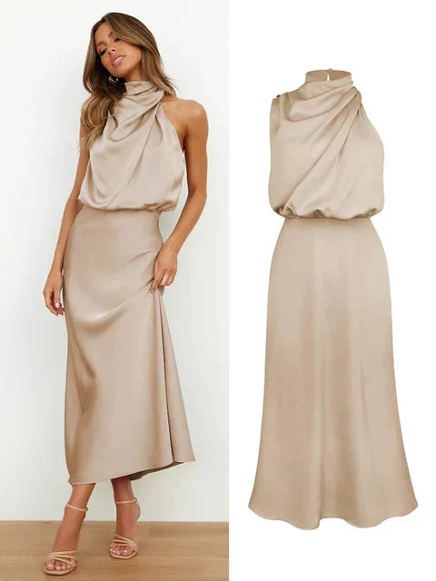 Elise - Elegant satin dress