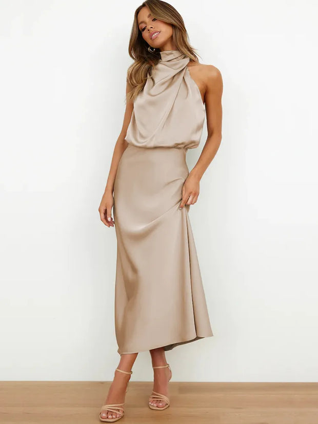 Elise - Elegant satin dress