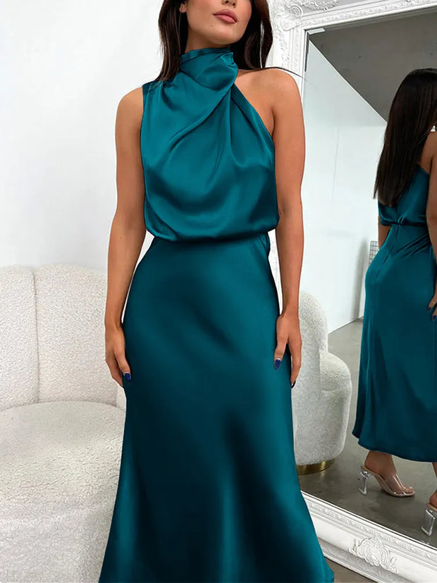 Elise - Elegant satin dress