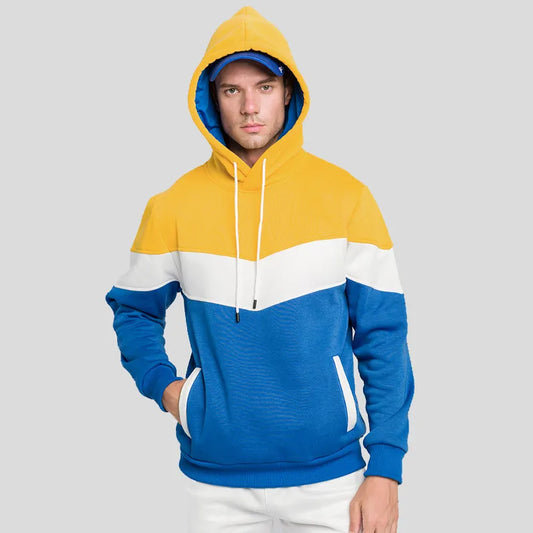 TRISTAN - Sweat à capuche tricolore