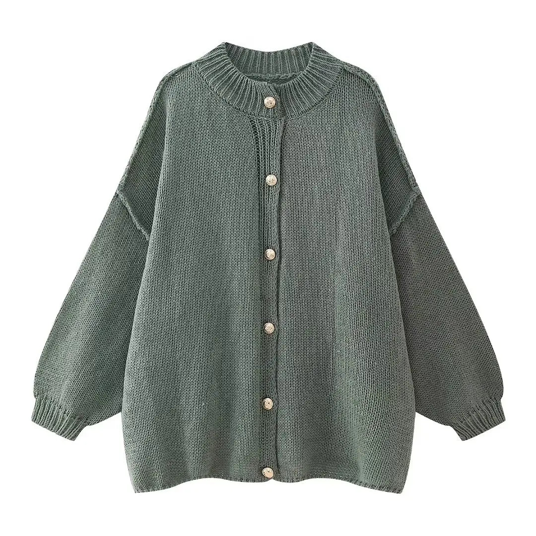 Ursula - Gebreid oversized-Weste