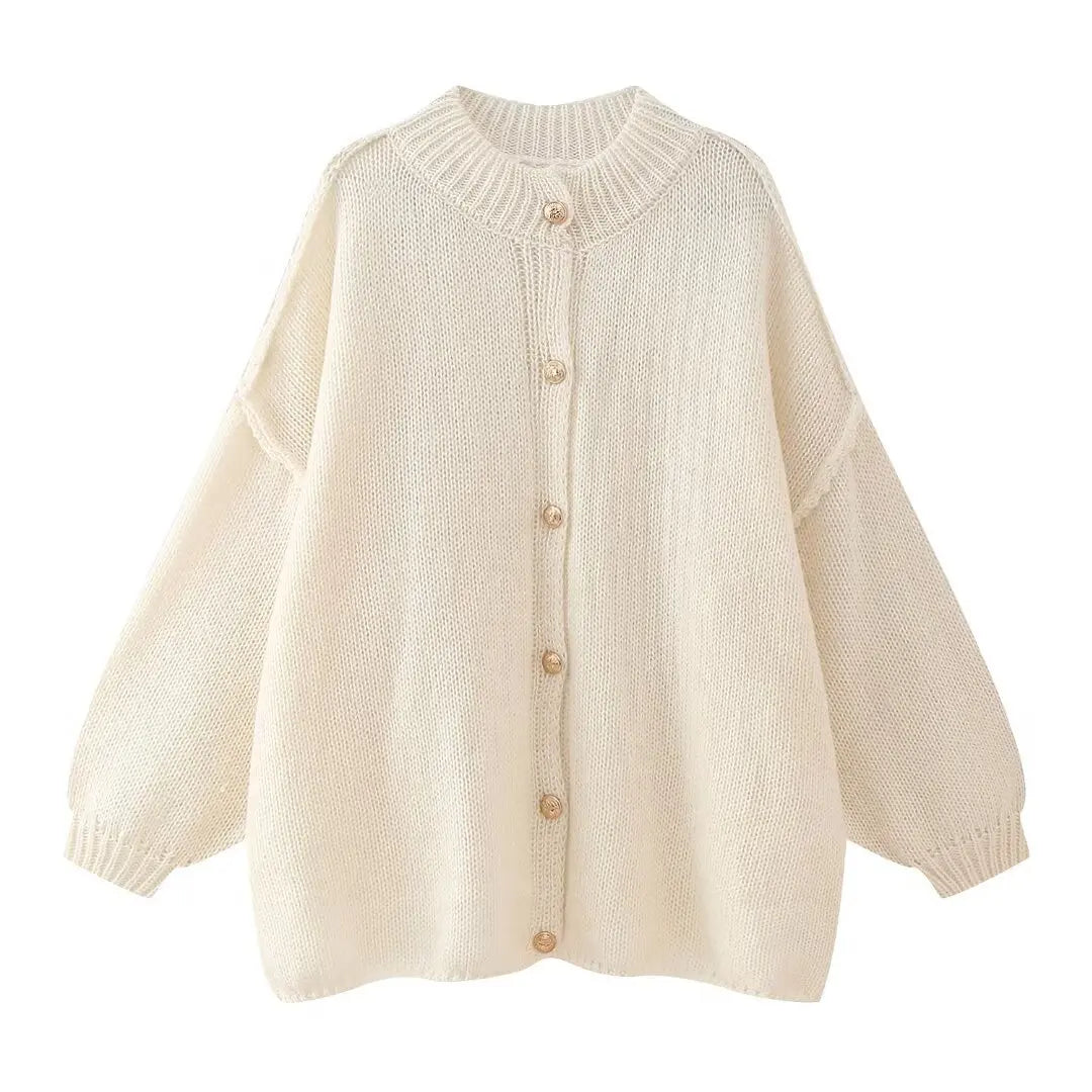 Ursula - Gebreid oversized-Weste