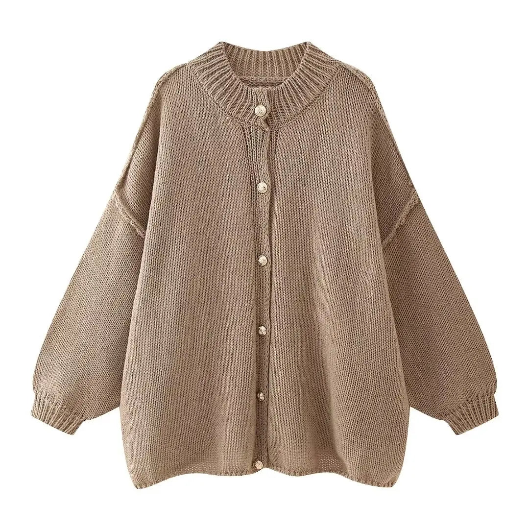 Ursula - Gebreid oversized-Weste