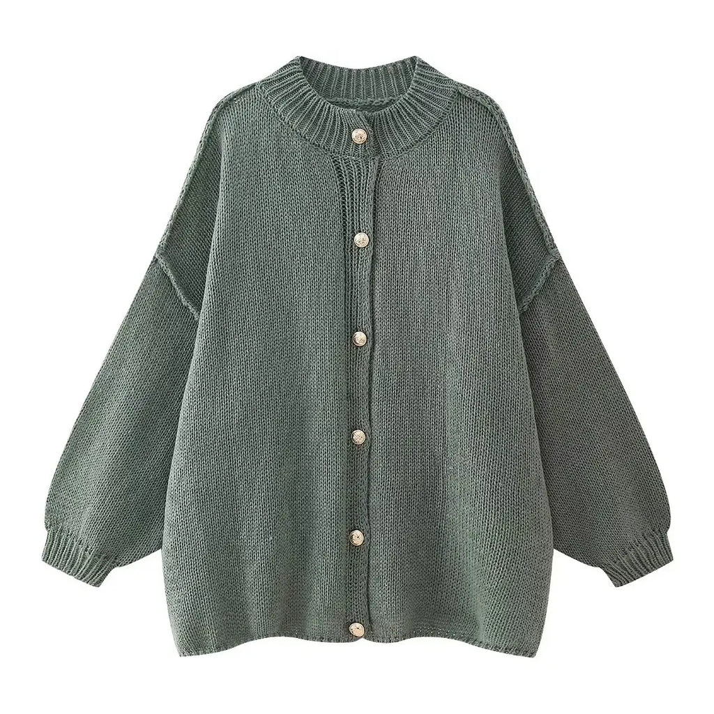 Ursula - Gebreid oversized-Weste