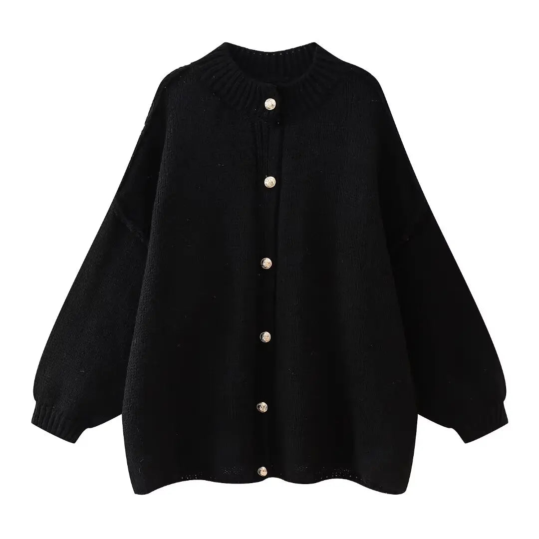 Ursula - Gebreid oversized-Weste