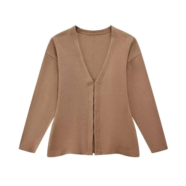 Samantha - Front-Crochet-Strickpullover