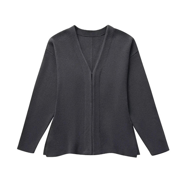 Samantha - Front-Crochet-Strickpullover
