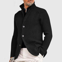 Élégant cardigan pour hommes avec patte de boutonnage