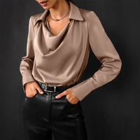 Nobles Parissîen Lotus - Blouse en satin